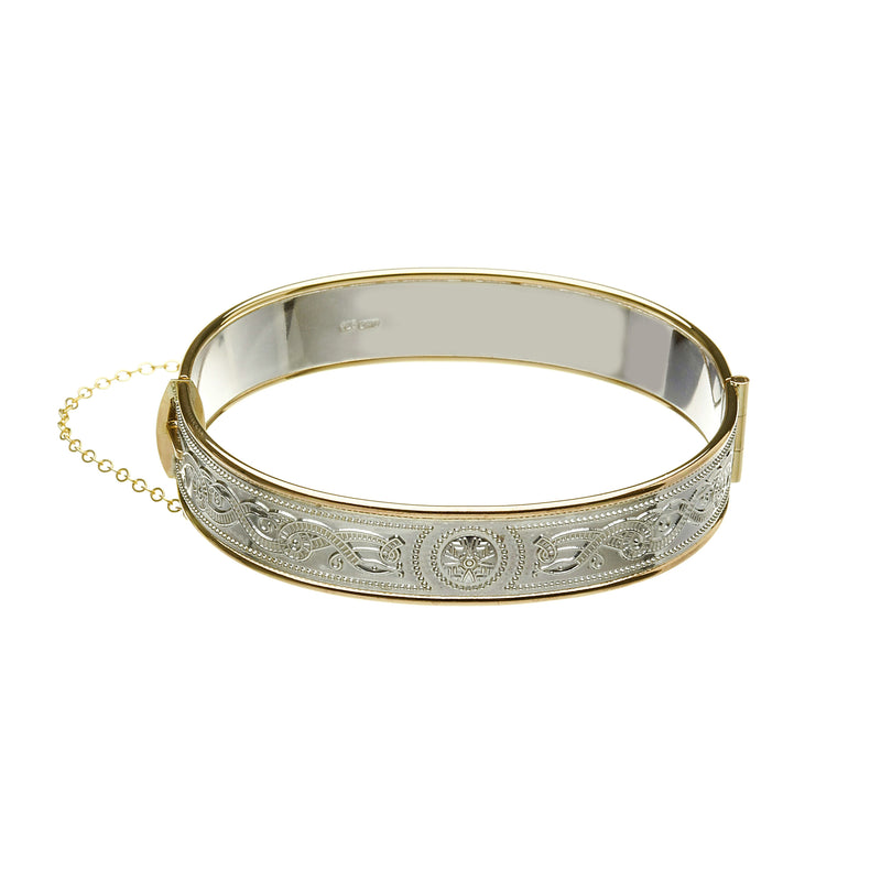 Suede Celtic Bracelet with Triskelion Symbol (Silver) - Talisa Jewelry